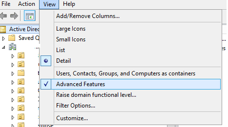 how to enable dsa.msc in windows