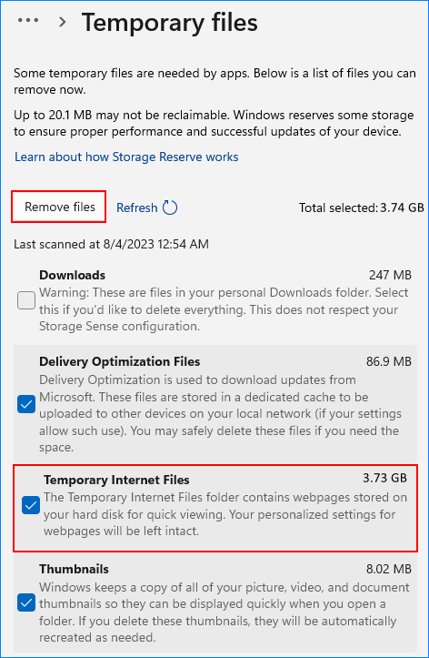 how to clean appdata