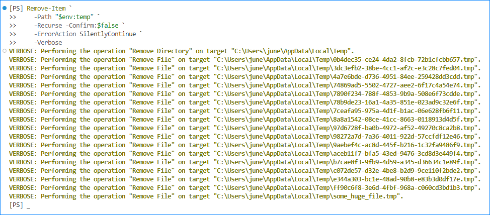 clean up appdata