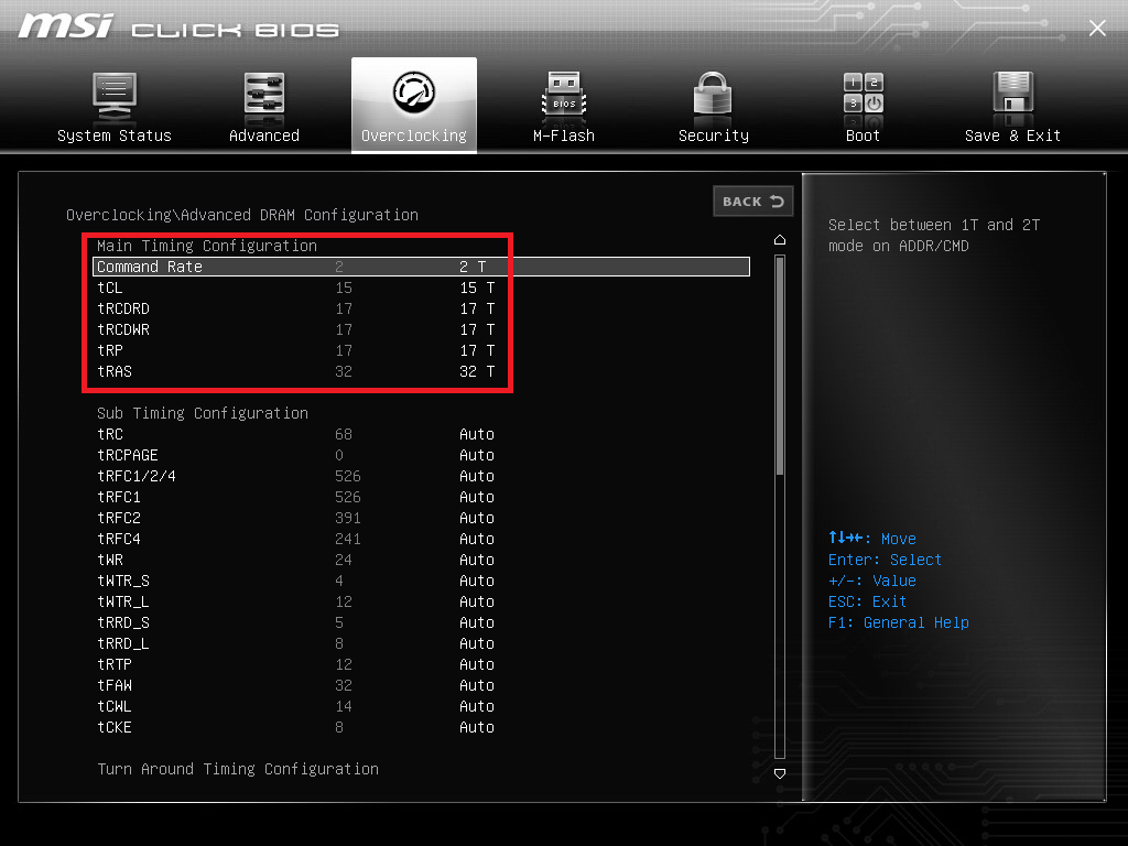 how to check ram timing