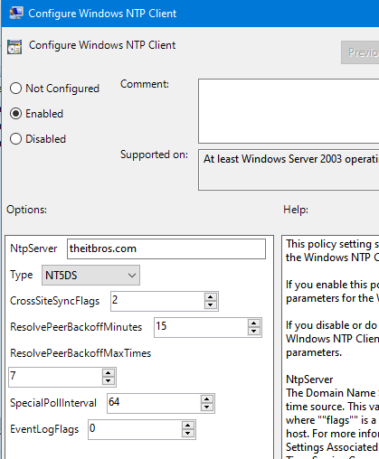 sync time with domain controller powershell