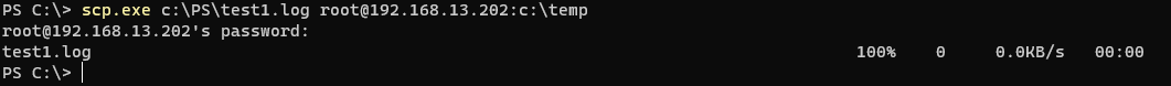 ssh connect to windows