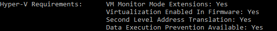failed to start virtual machine because one of the hyper-v components is not running