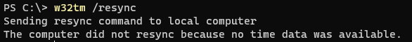 sync time to domain controller
