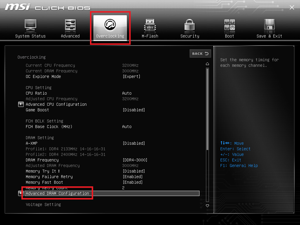 check ram timings