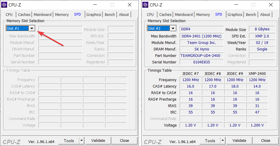 how to see ram timings