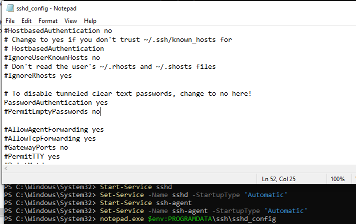 how to ssh to windows