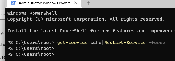 windows allow ssh connections