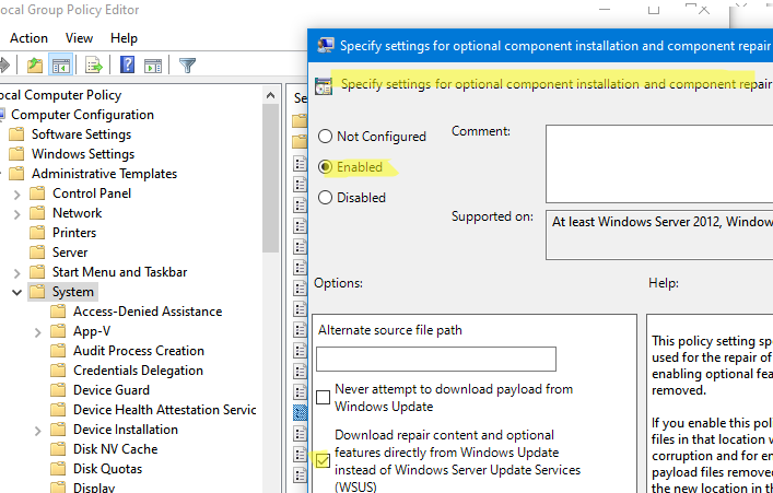how to enable snmp in windows