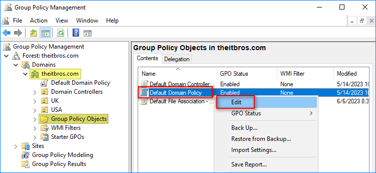 group policy password expiration