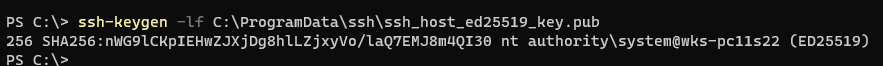 ssh into windows 11