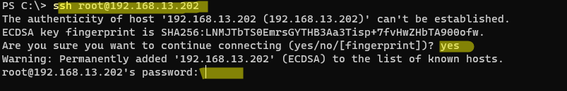 ssh into windows server