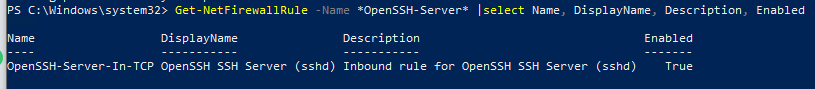 ssh into windows 10