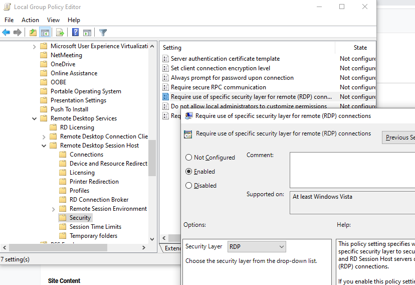 remote desktop error code 0x3 extended error code: 0x7