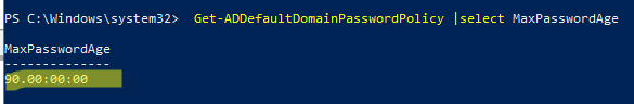 password expiration policy active directory
