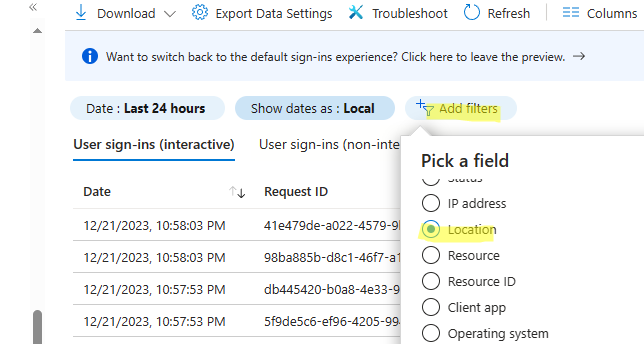get azureadauditsigninlogs module