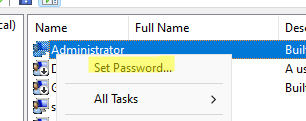 enable administrator account